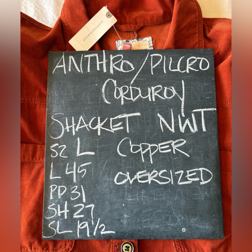 NWT Anthropologie Pilcro Corduroy Duster Shacket - Picture 6 of 16